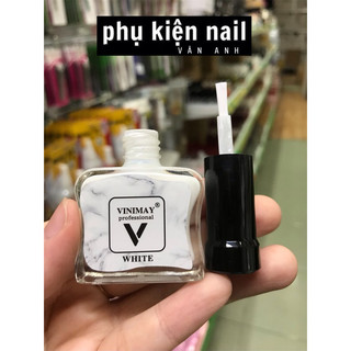 Cồn loang trắng, đen Vinimay - Loang cồn trang trí móng tay 15ml (lẻ 1 chai)