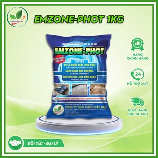  Men vi sinh EMZONE Phot gói 1kg. Men vi sinh xử lý bể phốt bể kỵ khí 