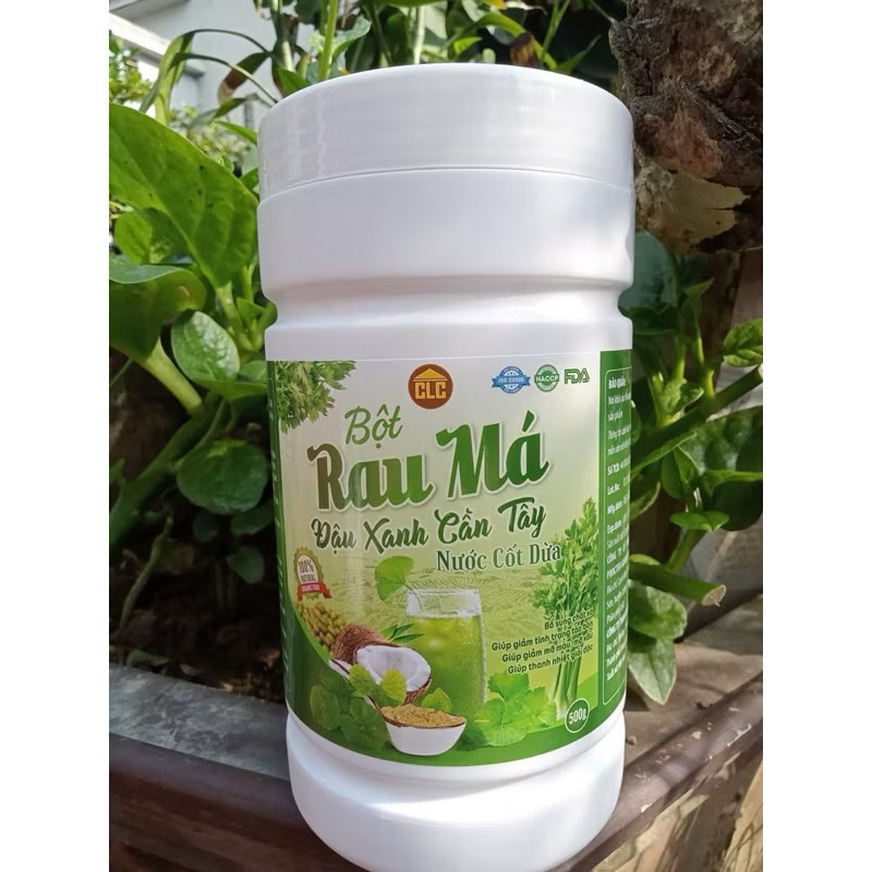 [Chính hãng 500g] Bột Rau Má, Đậu Xanh, Cần Tây, Nước Cốt Dừa - Bổ sung chất xơ, tiêu hóa tốt, kiểm soát cân nặng