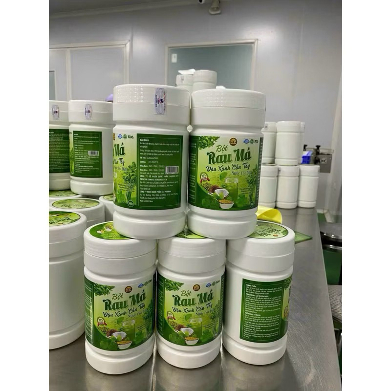 [Chính hãng 500g] Bột Rau Má, Đậu Xanh, Cần Tây, Nước Cốt Dừa - Bổ sung chất xơ, tiêu hóa tốt, kiểm soát cân nặng