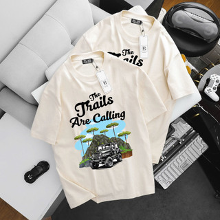 Bigmen.Bigsizemen- Áo thun cotton in hình xe Trails cá tính bigsize nam< 135 kg