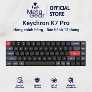 Bàn Phím Cơ Low Profile Keychron K7 Pro - Bàn Phím Ultra Slim Custom QMK/VIA Layout 65%