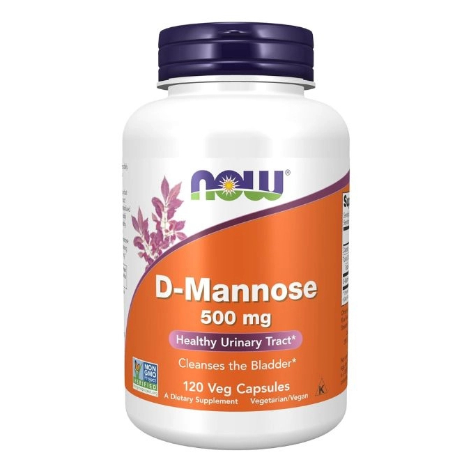 Now Foods D-Mannose 500mg - Viên Uống Hỗ Trợ Bàng Quang Và Tiết Niệu Khỏe Mạnh 120 viên