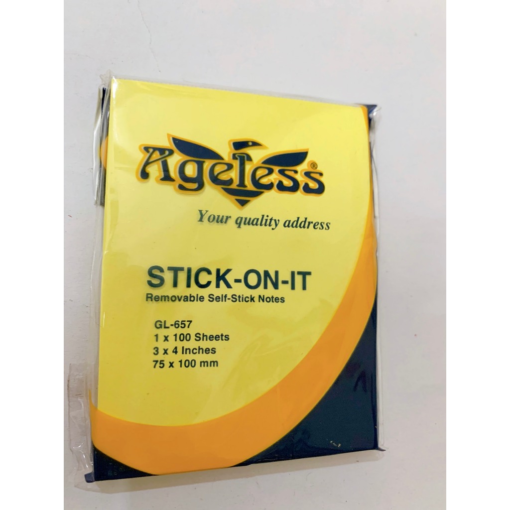 Giấy note 3x4 , giấy ghi chú màu vàng 3x4 inch