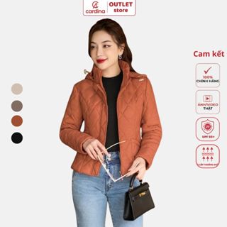 (SALE) Áo phao nữ CARDINA siêu nhẹ Chính Hãng chần trám sợi bông Nhật cao cấp giữ nhiệt tốt dáng ngắn thời trang có mũ