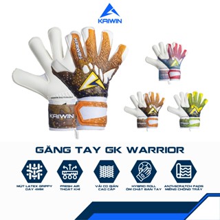  Găng Tay Thủ Môn Kaiwin Warrior Chất Liệu Mút Từ Đức Dày 4mm Bao Tay Thủ Môn Siêu Dính Thoáng Khí 