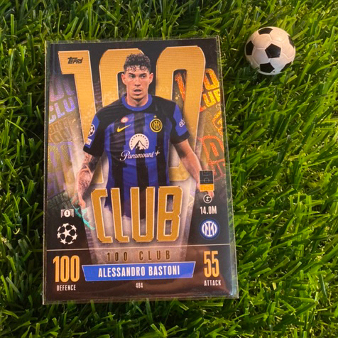 [ CHÍNH HÃNG ] - 100 CLUB - TOPPS MATCH ATTAX 2024 - ALESSANDRO BASTONI (INTER MILAN)