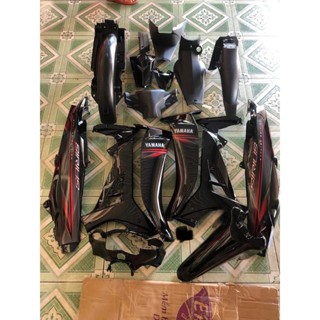  Bộ dàn áo sirius 50cc  110 xăng cơ màu đen dán sẵn tem. hàng 1 1 nhựa nguyên sinh. 