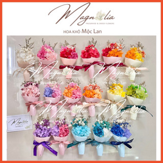 [HÀNG XỊN KHÔNG MỐC] Bó hoa khô mini handmade cao cấp ❤️FREESHIP❤️ đính thiệp giáng sinh, bỏ hộp quà, đồ treo cây thông
