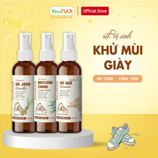 Chai Xịt Thơm Khử Mùi Hôi Vệ Sinh Giày Sneaker VINA TƯƠI chính hãng 100ml/500ml Tinh Dầu Quế