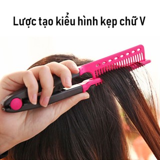 Lược Kẹp gạt thuốc duỗi, nhuộm, uốn tóc tiện dụng