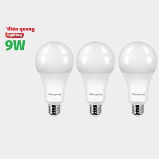 3 Bóng đèn LED Bulb Điện Quang Rạng Đông 9W E27 Chip Led