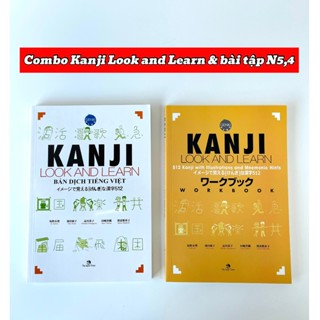 Sách - Combo Kanji Look And Learn 512 Chữ Kanji Bản Dịch Tiếng Việt (Cấp Độ N5, N4)