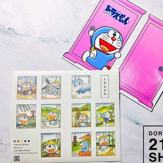 Bộ tem dán Doraemon kỉ niệm 50 năm từ Nhật