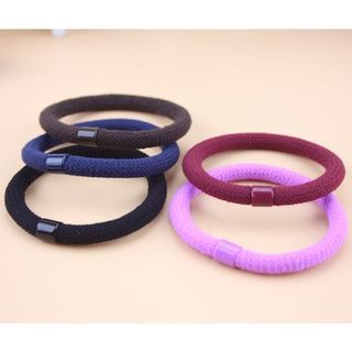 PKT712024 - Sỉ 10 buộc tóc trơn đen đơn giản nhiều màu dễ cột