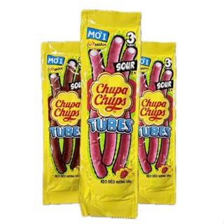 Kẹo Dẻo Có Nhân Chupa Chups Sour Ống Tubes