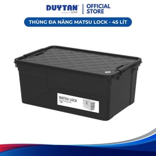 Thùng đa năng Matsu Lock 45 DUY TÂN nhựa PP, thùng nhựa lưu trữ có khóa cài bảo quản đồ dùng
