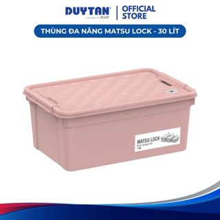 Thùng đa năng Matsu Lock 30 DUY TÂN nhựa PP, thùng nhựa lưu trữ có khóa cài bảo quản đồ dùng
