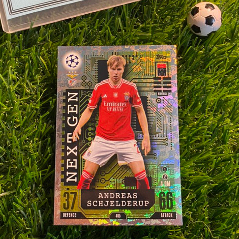 [ CHÍNH HÃNG ] - NEXT GEN - TOPPS MATCH ATTAX 2023/2024 - ANDREAS SCHJENDERUP (BENFICA)