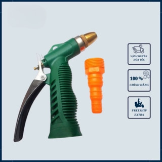 Vòi xịt tăng áp lực nước màu xanh lá, súng phun nước áp suất cao gắn đầu vòi nước để rửa xe,