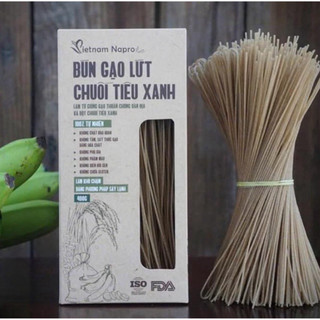 Bún Gạo Lứt Chuối Tiêu Xanh 400gr - Tốt Cho Hệ Tim Mạch, Người Tiểu Đường, Người Ăn Kiêng