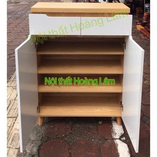 Tủ giầy chân gỗ cỡ nhỏ mẫu mới