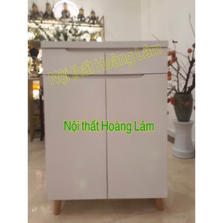 Tủ giầy chân gỗ cỡ nhỏ mẫu mới