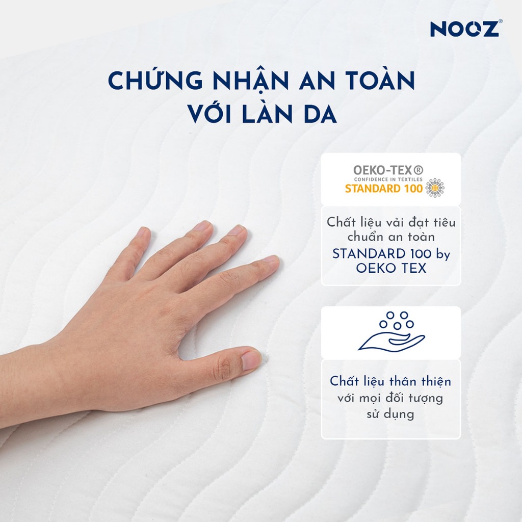 Tấm Bảo Vệ Nệm NOOZ Chống Thấm Tuyệt Đối Bề Mặt Kháng Khuẩn NOOZ Home Goods Mattress Protector | BigBuy360 - bigbuy360.vn