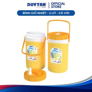  Bình Giữ Nhiệt 2lít có vòi DUY TÂN nhựa PP bình đá mini giữ lạnh đến 12 giờ nắp có ron chống rỉ nước 