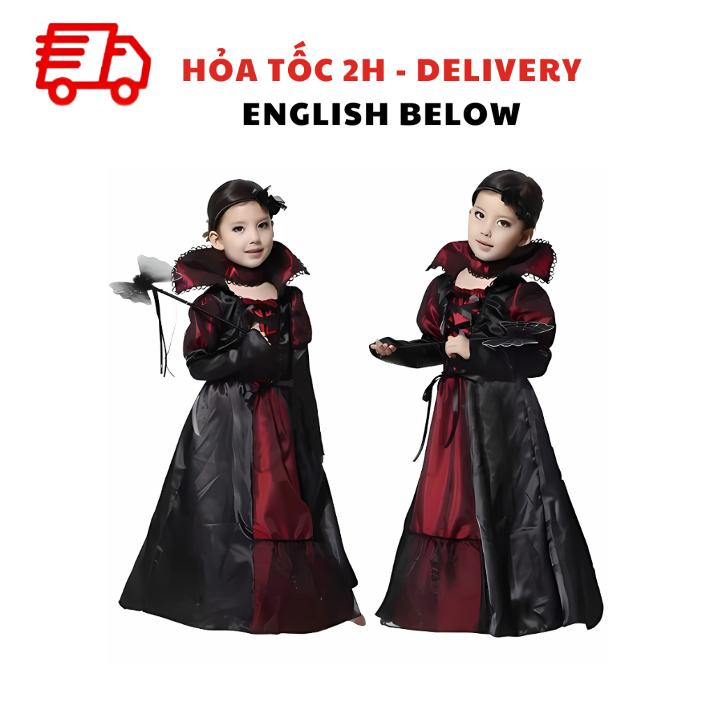 Bộ Trang Phục Hóa Trang Cho Bé Gái Tiệc Halloween - Girls Halloween Costume TPHT20