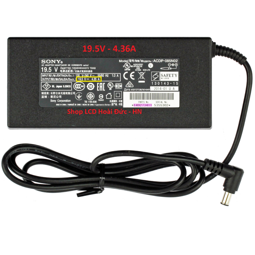 Nguồn (Adapter) Sony 19.5V/4.36A Hàng chính hãng của Sony