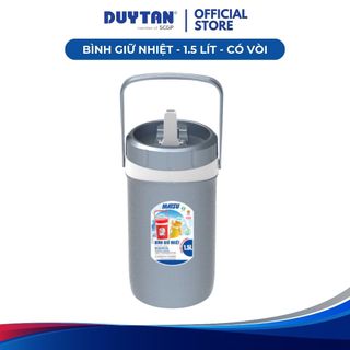  Bình Giữ Nhiệt 1.5lít có vòi DUY TÂN nhựa PP bình đá mini giữ lạnh đến 12 giờ nắp có ron chống rỉ nước 