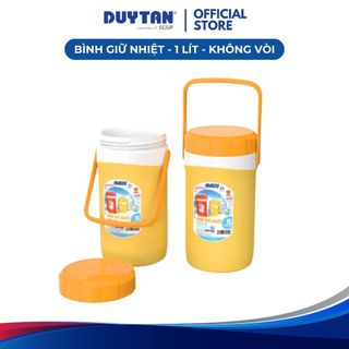  Bình Giữ Nhiệt 1lít không vòi DUY TÂN nhựa PP bình đá mini giữ lạnh đến 12 giờ nắp có ron chống rỉ nước 