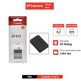 Pin sạc Canon LP-E12 cho máy ảnh Canon EOS M, EOS M2, EOS M10, EOS M50, EOS M100, EOS M200,..