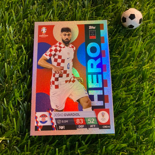[ CHÍNH HÃNG ] - HERO - TOPPS MATCH ATTAX EURO 2024 - JOSKO GVARDIOL (CROATIA)