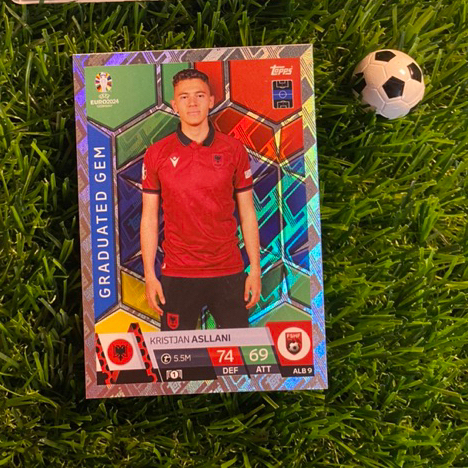 [ CHÍNH HÃNG ] - GRADUATED GEM - TOPPS MATCH ATTAX EURO 2024 - KRISTJAN ASLLANI (ALBANIA)