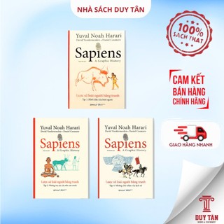 Sách - Sapiens lược sử loài người bằng tranh ( Trọn bộ 3 tập) - Alpha Books