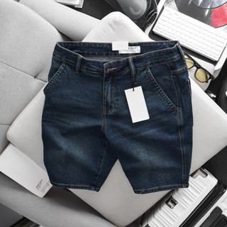 Quần đùi jean nam co giãn hàng xuất khẩu xịn túi xéo ống suông nhẹ nhàng