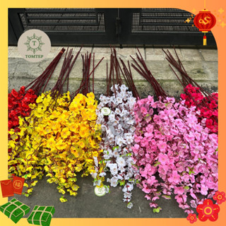  {Tết 2026} Combo cành hoa mai giả dài 1m giá sỉ tại xưởng sx 