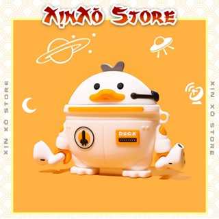  Vỏ ốp Airpod Case Airpods 2 3 Pro Pro 2 Vịt Phi Hành Gia Silicon kèm móc khóa cao cấp - XỊN XÒ Store 