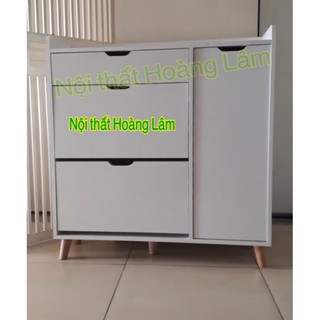 Tủ giầy thông minh chân gỗ mẫu mới