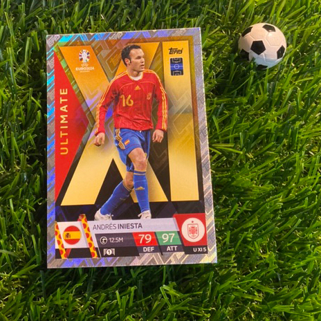 [ CHÍNH HÃNG ] - ULTIMATE - TOPPS MATCH ATTAX EURO 2024 - ANDRES INIESTA (SPAIN)