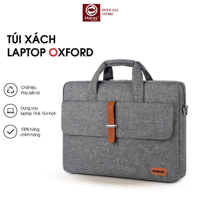 Túi Xách Unisex Cao Cấp Đựng Vừa Laptop 15.6 Inch HARAS TX359 3