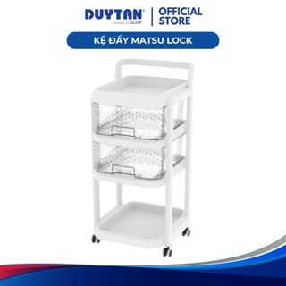 Kệ đẩy Matsu Lock 3T 4T, kệ đẩy đa năng 3 tầng 4 tầng cao cấp, cứng cáp có bánh xe