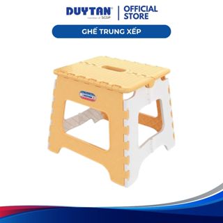 Ghế trung xếp DUY TÂN nhựa PP, ghế nhựa ngồi thấp, có thể gấp gọn