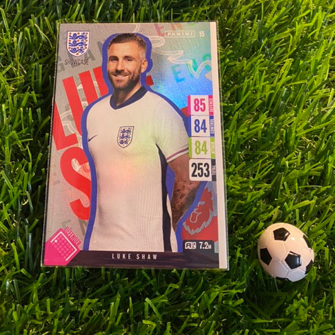 [ CHÍNH HÃNG ] - SHOWCASE - PANINI ENGLAND TOURNAMENT EDITION 2024 - LUKE SHAW (ENGLAND)