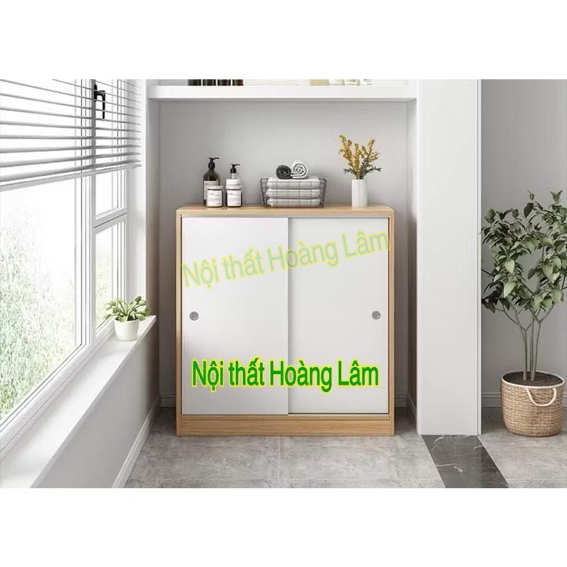 Tủ giầy cánh lùa gỗ công nghiệp