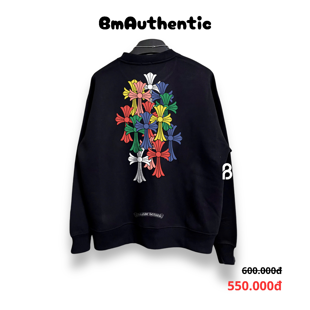 [HIGH QUALITY] Áo Sweater Chrome Hearts Multi-Cross- BM Authentic