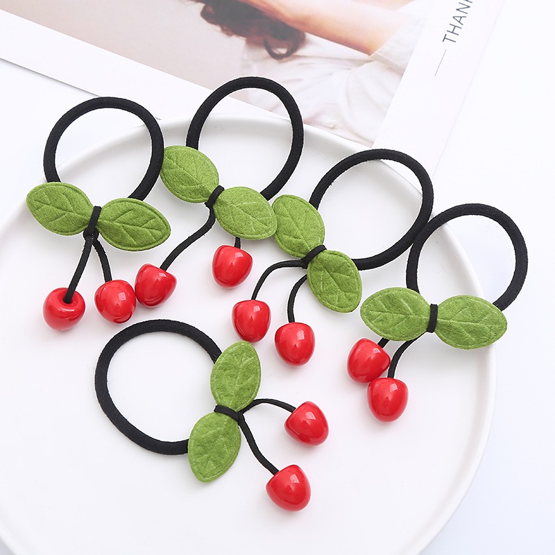 PKT812024 - Sỉ 10 buộc tóc quả cherry thanh lịch
