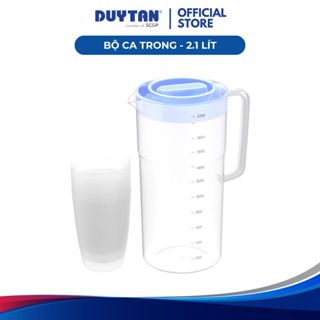 Bộ ca trong 2.1 Lít DUY TÂN nhựa PP, 1 bộ gồm 04 ly 300ml và 1 ca 2.1L